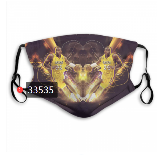 2021 NBA Los Angeles Lakers #24 kobe bryant 33535 Dust mask with filter